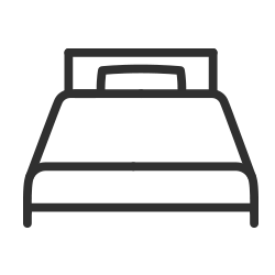 Hotel bed icon